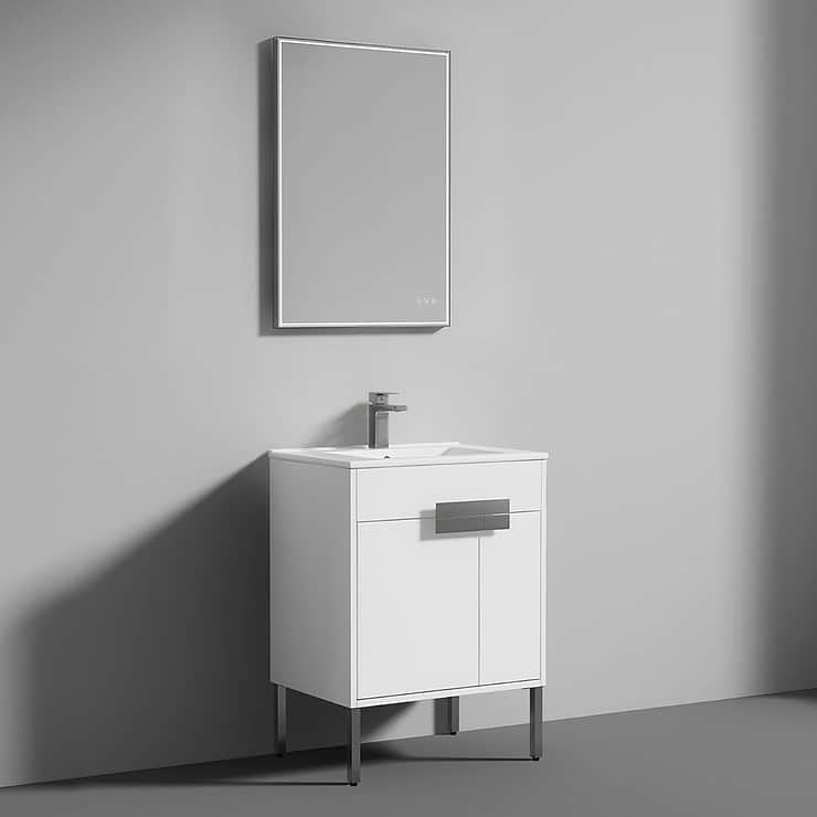 Portofino 24'' White Vanity And Counter
