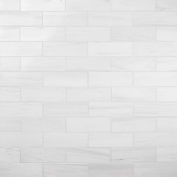 Bianco Dolomite White 4x12 Premium Polished Marble Tile