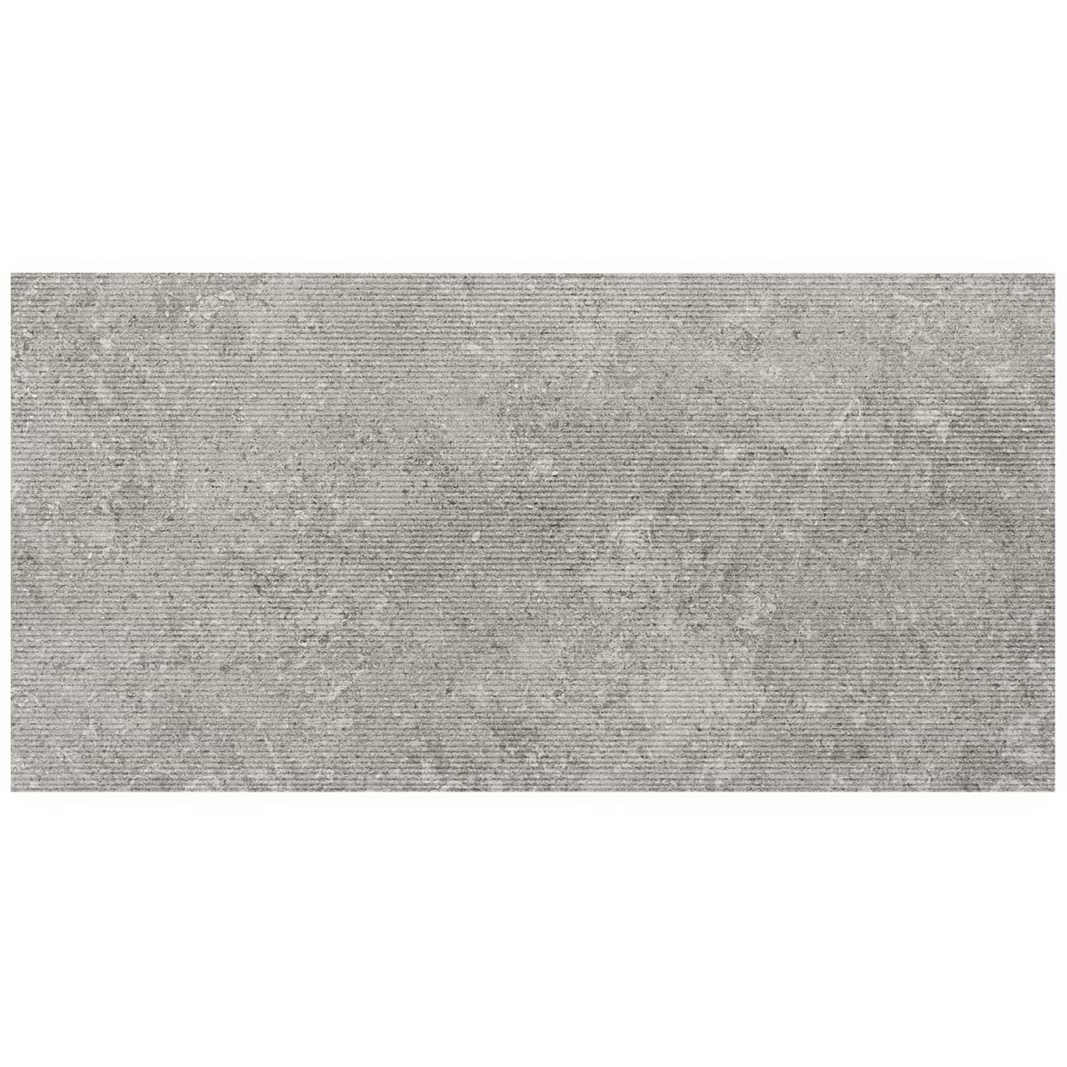 New Rock Fossil Dark Gray 12x24 Chiseled Limestone Look Matte Porcelain Tile 