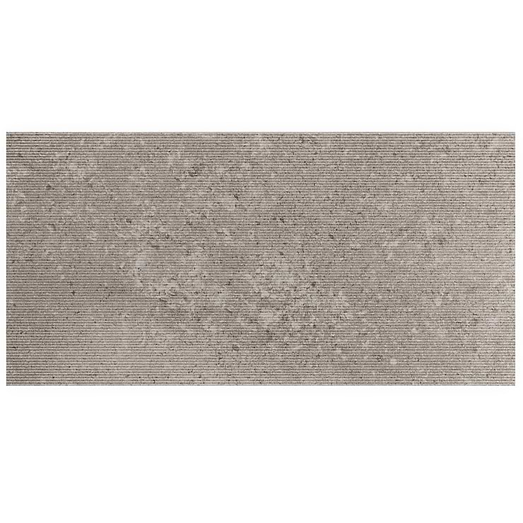 New Rock Tortora Beige 12x24 Chiseled Limestone Look Matte Porcelain Tile 