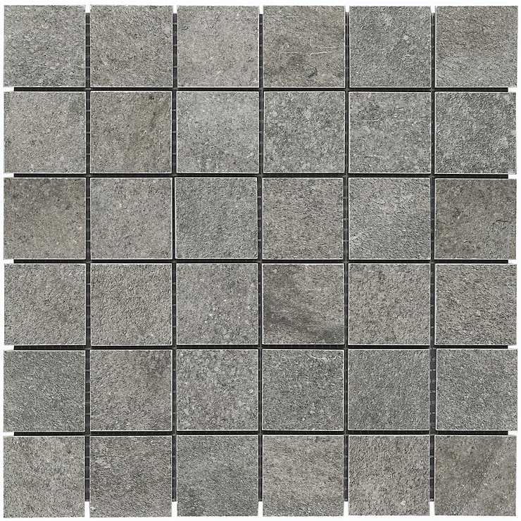 Acadia Slate Gray 2x2 Quartz Look Matte Porcelain Mosaic Tile