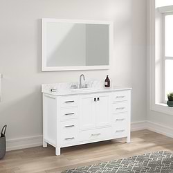 Athena 48'' White Vanity And Marble Counter