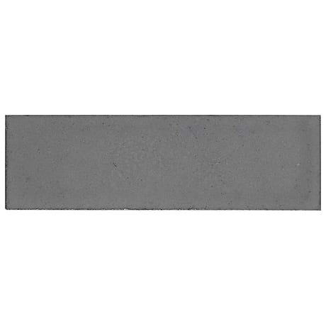 Color One Fossil Gray 2x8 Glossy Lava Stone Subway Tile