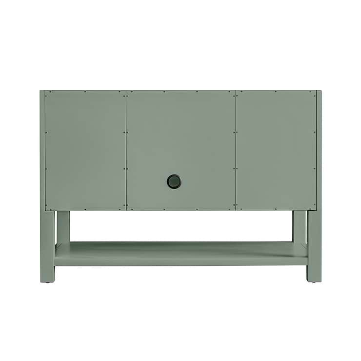 James Martin Vanities Breckenridge Smokey Celadon Green 48" Single Vanity with Arctic Fall Solid Surface Top