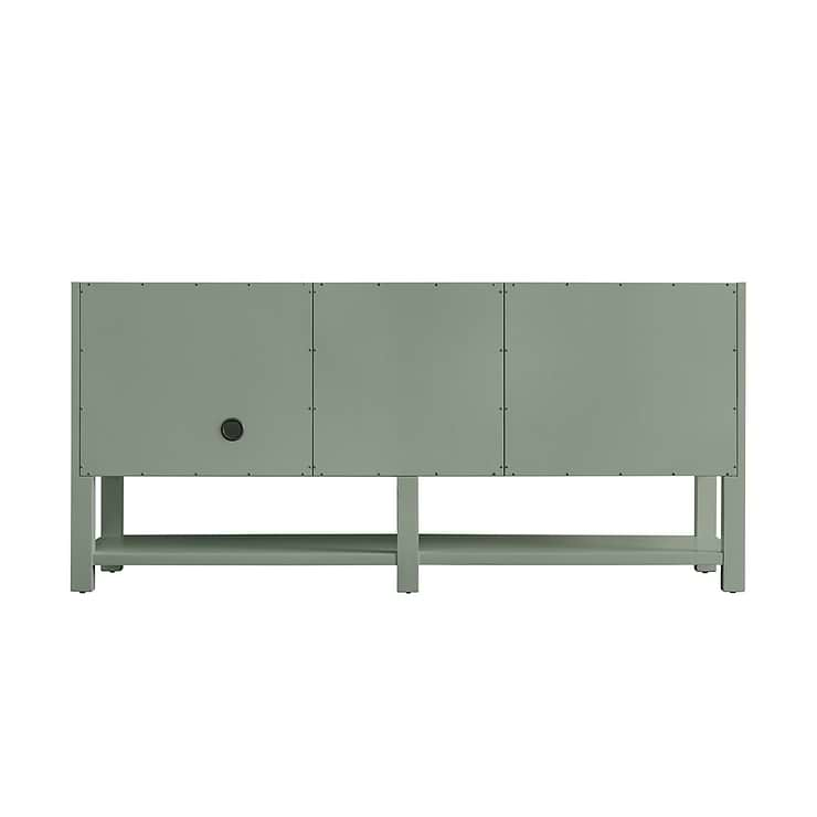 James Martin Vanities Breckenridge Smokey Celadon Green 72" Double Vanity with Carrara Marble Top