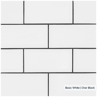 Basic White 3X6 Matte Ceramic Subway Tile