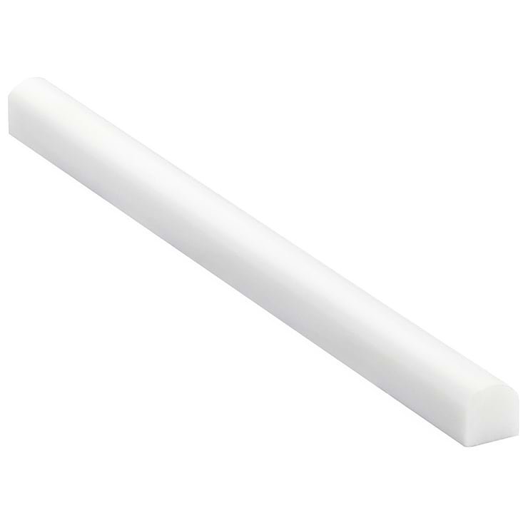 Bianco Dolomite White 3/4x12 Premium Polished Marble Pencil