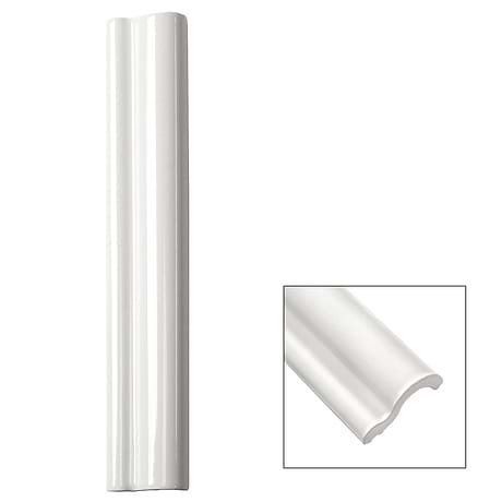 Piccadilly Bianco Polished Ceramic Chair Rail Liners
