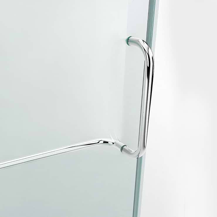 Cinto 32x32x74 Reversible Hinged Enclosure Shower Door with Clear Glass in Chrome 
