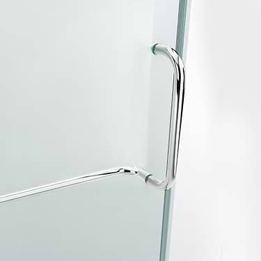 Cinto 36x48x74 Reversible Hinged Enclosure Shower Door with Clear Glass in Chrome