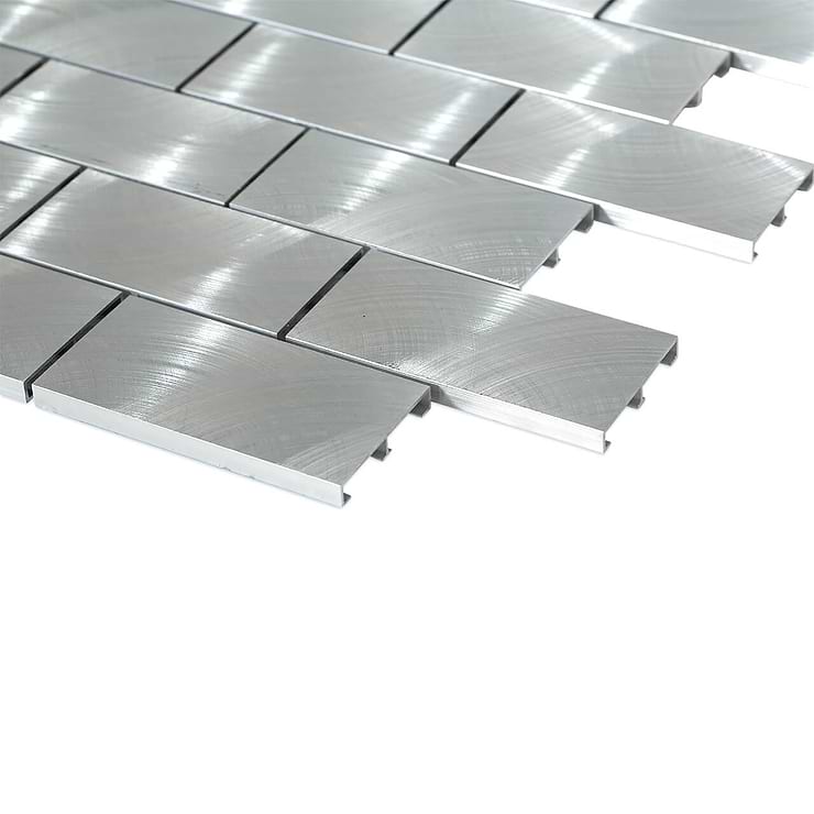 Industrial Silver 2x4 Aluminum Tile