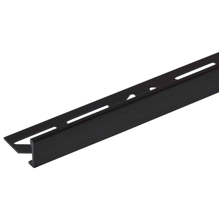 Blanke Essentials Powder-Coated Coal Black 1/2" (12.7mm) Edge Protector Trim