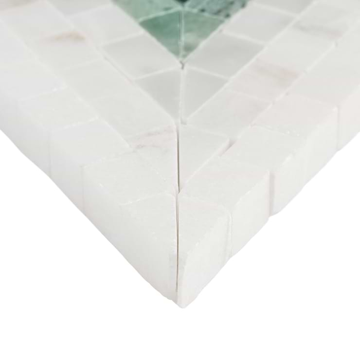 Ako Verde Green 5" Triangle Marble Micro Mosaic Tile