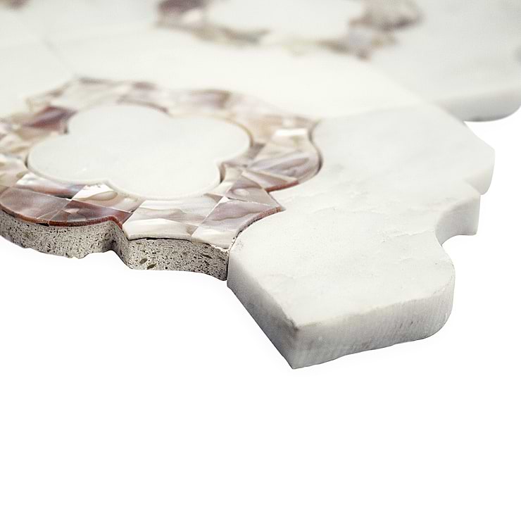 Cassie Chapman Rene Marble & Pearl Polished Mosaic Tile