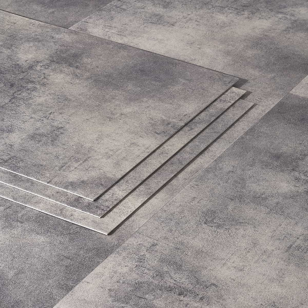 Katone Concreto Steel 18x36 Glue Down Luxury Vinyl Tile