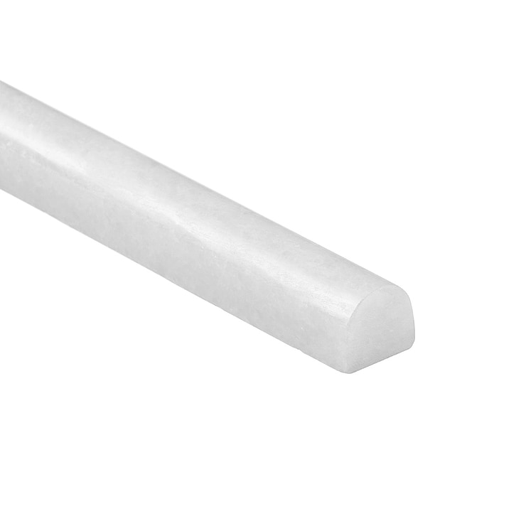 Snow White 1x12 Polished Marble Pencil Molding