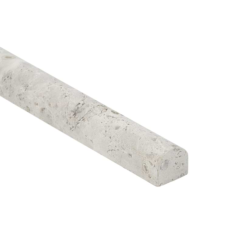 Tundra Gray 1x12 Honed Limestone Pencil Molding