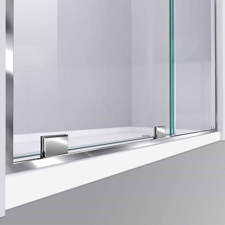 DreamLine Mirage-Z 48x72" Reversible Sliding Shower Alcove Door with Clear Glass in Chrome