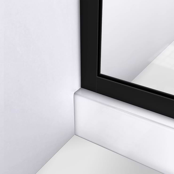 DreamLine Linea 34x72" Reversible Screen with Zen Glass in Satin Black