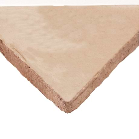 Terra Villa Presealed Genuine Terracotta Sand Beige 6" Triangle Matte Terracotta Tile