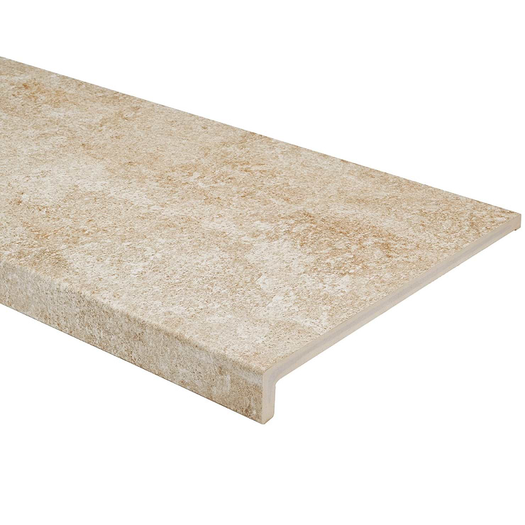 Shala Sand Beige 12x48 Matte Stair Tread Tile