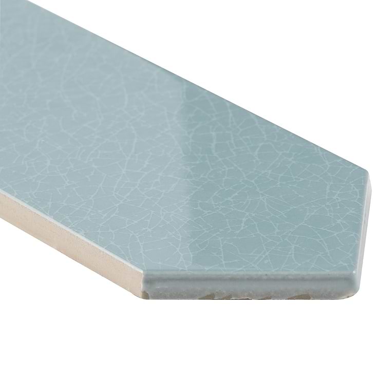 Tehama Blue 3x12 Picket Crackled Ceramic Tile