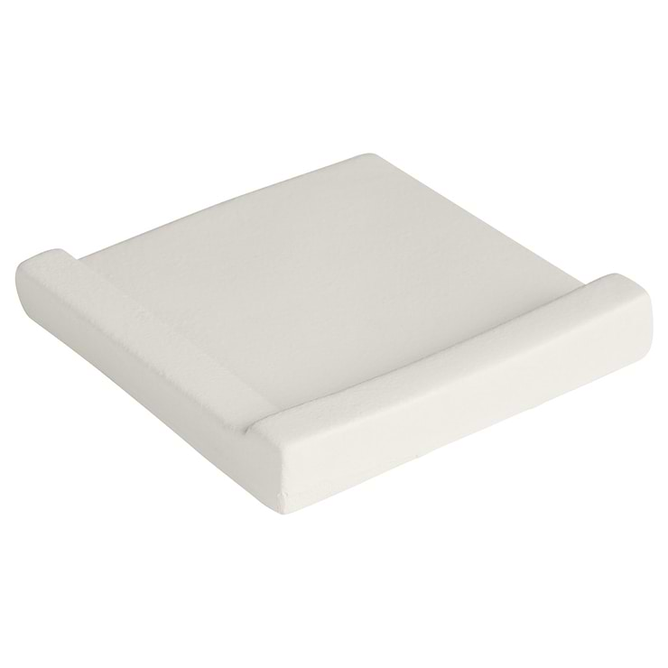 Roller Cross White 4x4 3D Handmade Matte Ceramic Tile