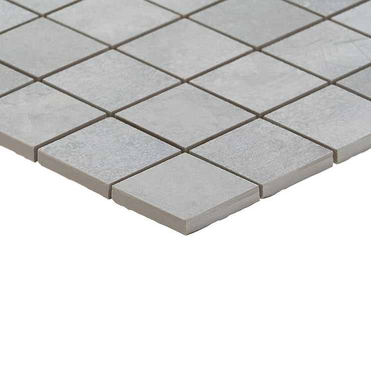 Bond Excalibur Medium Gray 2x2 Matte Porcelain Mosaic Tile