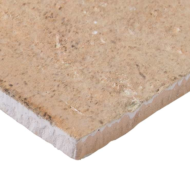 Navari Terra Cream 5x5 Textured Matte Ceramic Tile