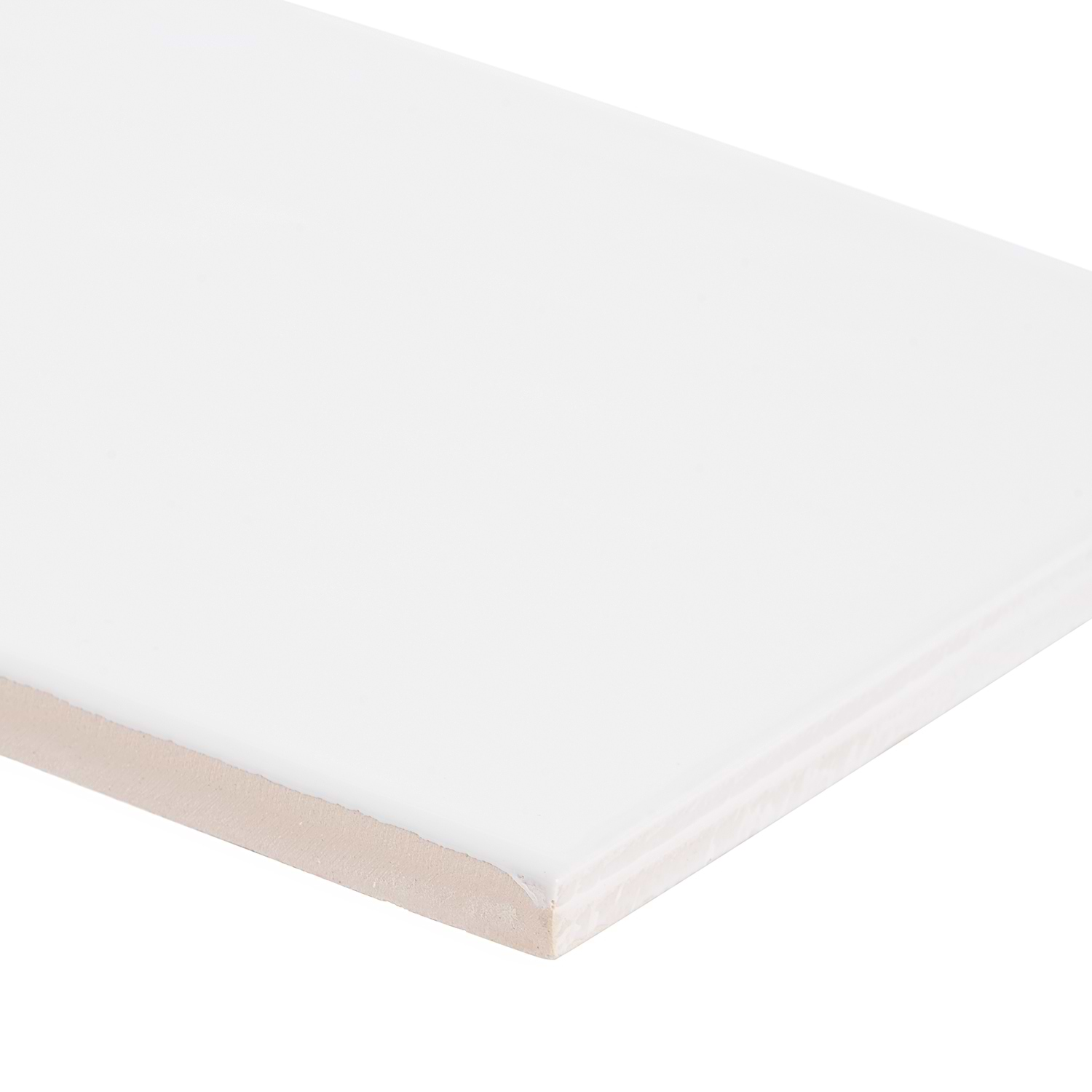 Buy Bellami Bianco White 5x10 Glossy Ceramic Tile | TileBar.com