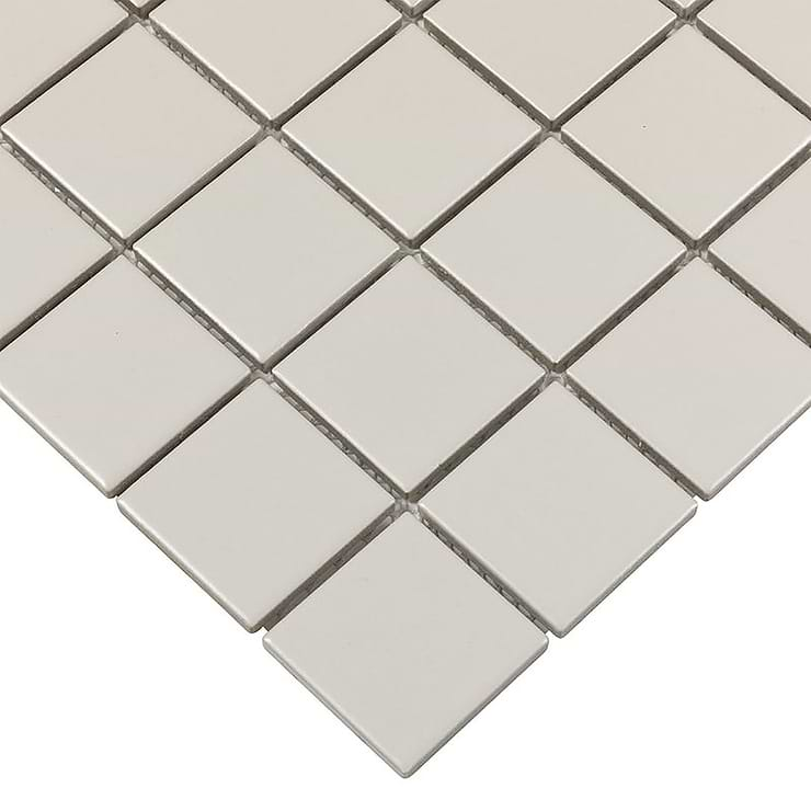 Serenity Pearl Beige 2x2 Matte Porcelain Mosaic Tile