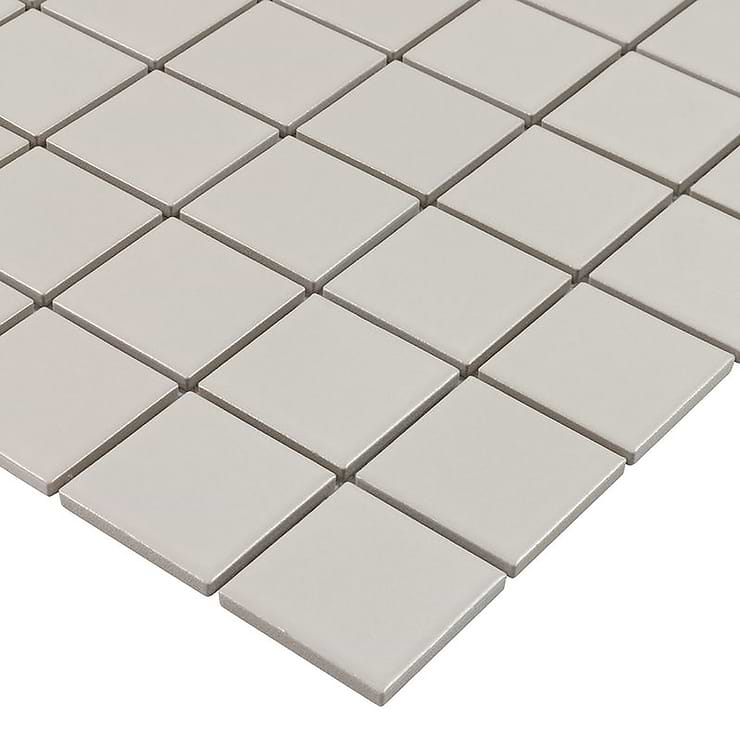 Serenity Taupe Gray  2x2 Matte Porcelain Mosaic Tile