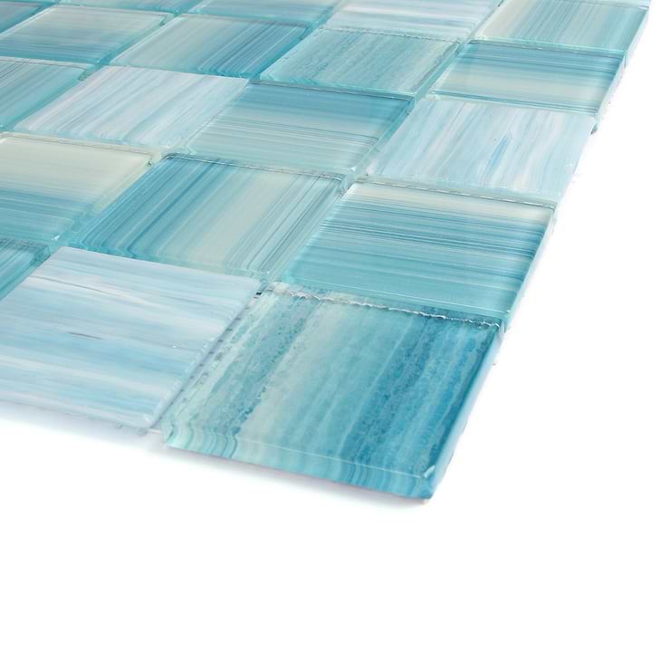 Marley Sea Blue 2x2 Polished Glass Mosaic
