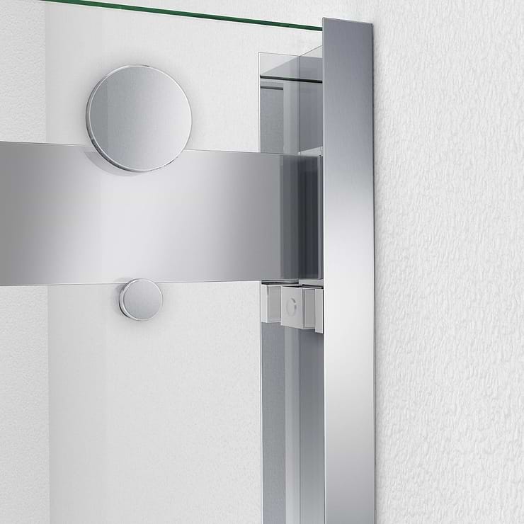 DreamLine Essence-H 48x76" Reversible Sliding Shower Alcove Door with Clear Glass in Chrome