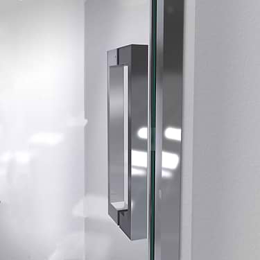 Mirage-Z 60x72" Reversible Sliding Shower Alcove Door with Clear Glass in Chrome by DreamLine