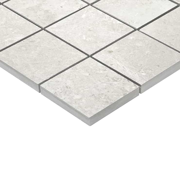 Saint Remy Avorio White 2x2 Limestone Look Matte Mosaic Tile