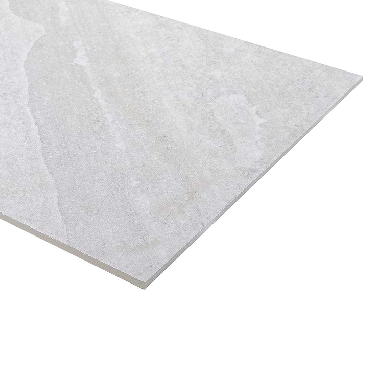 Shala Smoke White French Pattern Matte Porcelain Tile