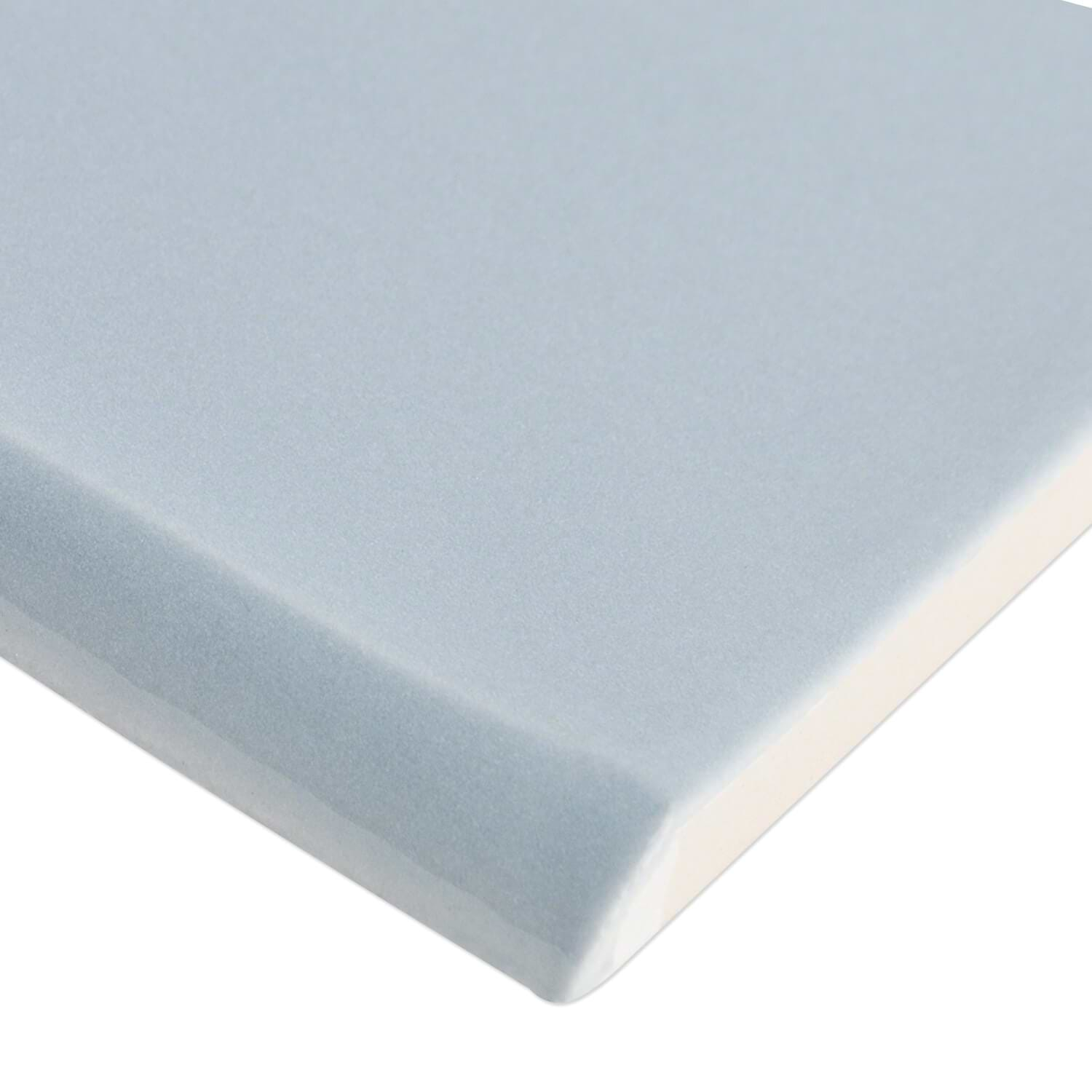 Shop Manchester Dew Blue 3x12 Ceramic Bullnose | TileBar.com