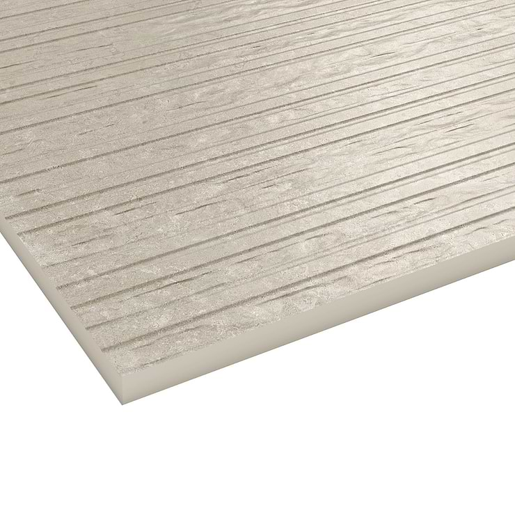 Stoneside Cream Beige Deco 12x36 Matte Ceramic Tile