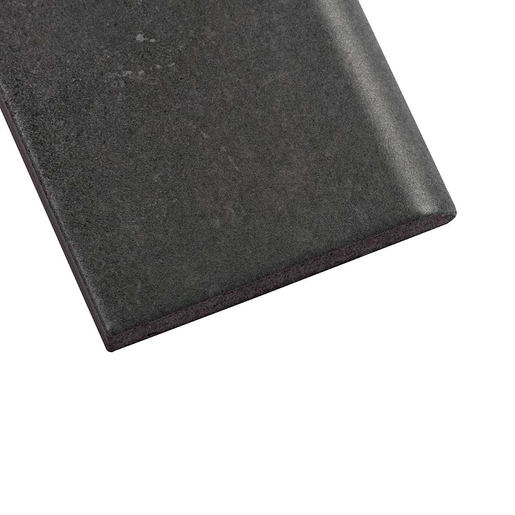 Stoneside Charcoal Gray 3x24 Porcelain Matte Bullnose