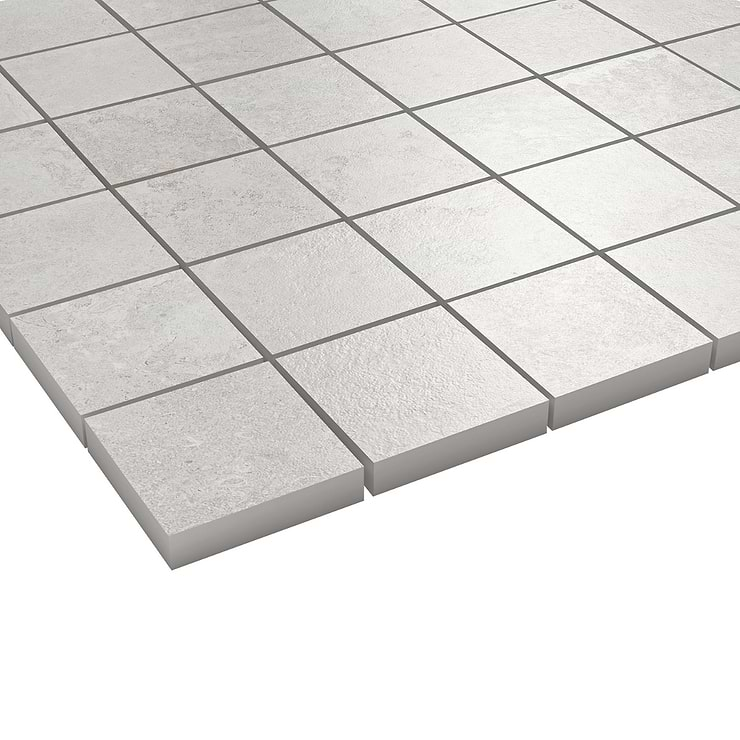 Stoneside Linen Warm Gray 2x2 Porcelain Matte Mosaic Tile