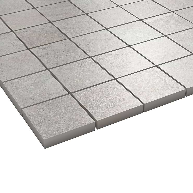 Stoneside Pearl Gray 2x2 Porcelain Matte Mosaic Tile