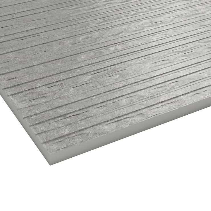 Stoneside Pearl Gray Deco 12x36 Matte Ceramic Tile