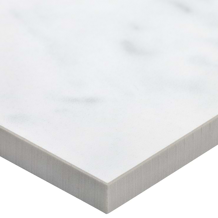 Marble Tech Bianco Gioia 12x24 Polished Marble Look Porcelain Tile