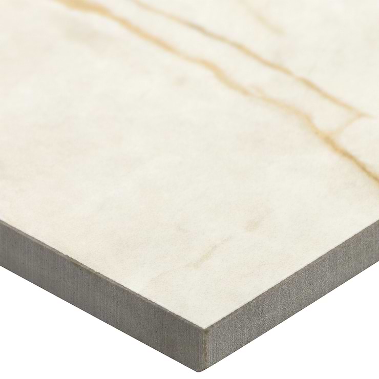 Marble Tech Crema Avorio 12x24 Polished Marble Look Porcelain Tile