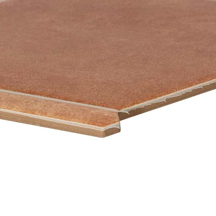 Sagon Terracotta Dark 9" Hexagon Matte Porcelain Tile