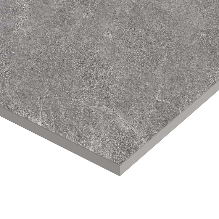 Era Slate Gray 24x48 Limestone Look Matte Porcelain Tile