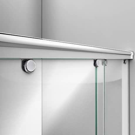 DreamLine Charisma 60x76" Reversible Sliding Shower Alcove Door with Clear Glass in Chrome
