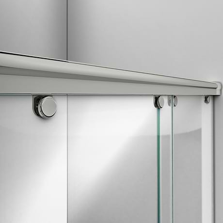 DreamLine Charisma 60x76" Reversible Sliding Shower Alcove Door with Clear Glass in Brushed Nickel