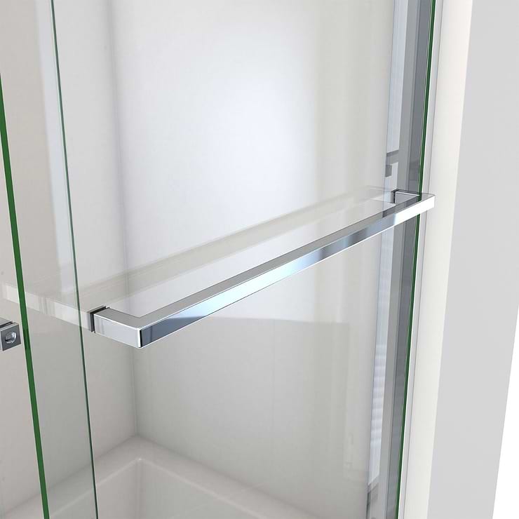 DreamLine Essence-H 60x60" Reversible Sliding Bathtub Door with Clear Glass in Chrome